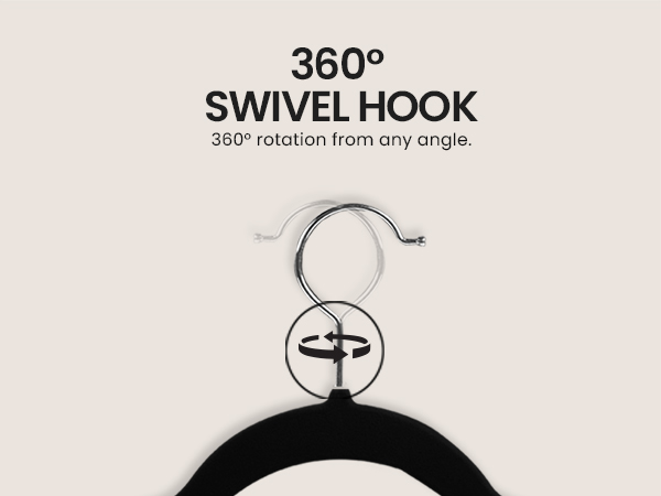 360 Degree Swivel Hook Velvet Hangers