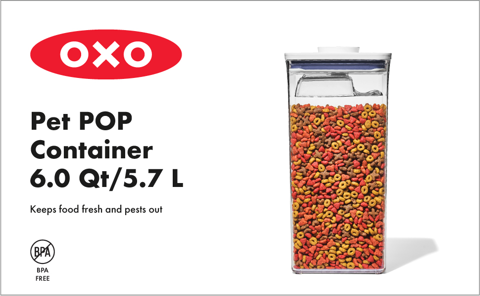 OXO Good Grips Pet POP Container – 6.0 Qt/5.7 L