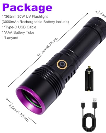 365nm UV Flashlight