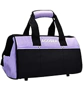 Purple Tool Bag,ACOSEA 13 Inch Wide Mouth Open Tool Organizer with 12 Storage Pockets (Purple)