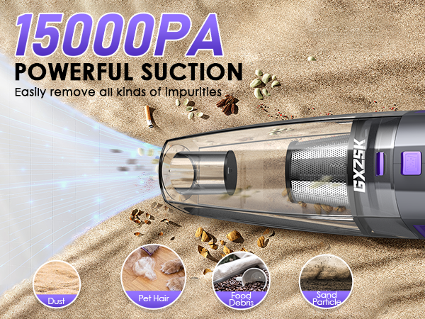 15000PA POWERFUL SUCTION
