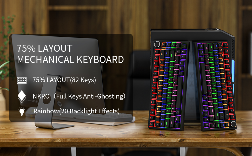 75% Layout mechanical keybaord