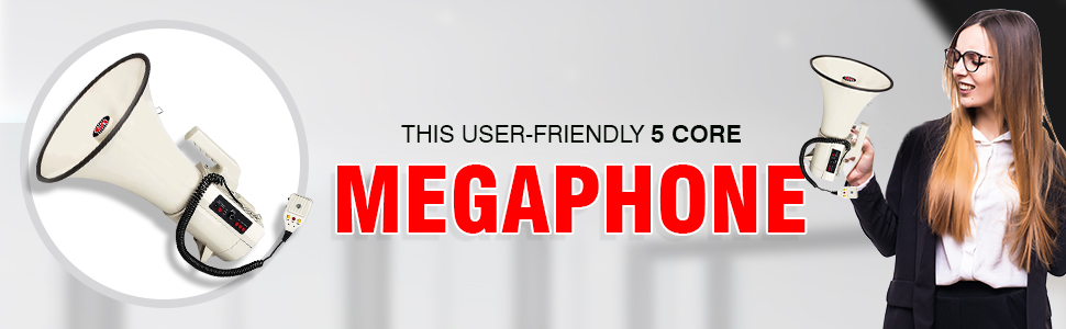 megaphones, bull horns, bull horn loud speaker, horn speaker, megaphone with mic, megaphone speaker
