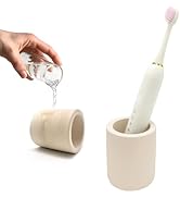 DiatZeno Mini Toothbrush Holders for Bathrooms - Diatomite Quick-Dry Organizer, Compact Portable ...