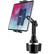 YOOZ Cup Holder Tablet Mount, 360° Rotation Universal Cupholder Tablet Car Mount with Adjustable ...