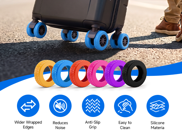 suitcase wheel protectors