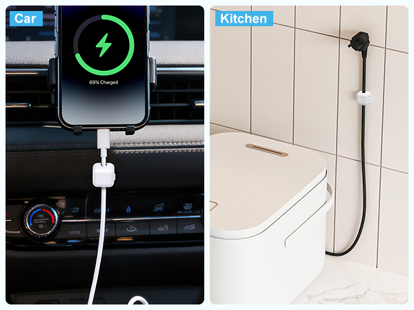 showcase in car and kitchen