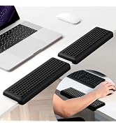 Hsurbtra L-Shaped Desk Elbow Pad, 2-Piece Soft Memory Foam Elbow Support Padding with Non-Slip Ru...