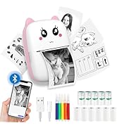 Funducts Mini Sticker Printer, Pocket Thermal Sticker Printer Machine, Thermal Bluetooth Sticker ...