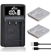 NB-4L Battery and LED Display Charger for Canon PowerShot ELPH 100 HS 300 HS 330 HS 310 HS SD1000...