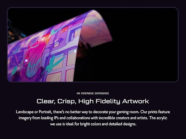 Clear, Crisp, High Firdelity Artwork