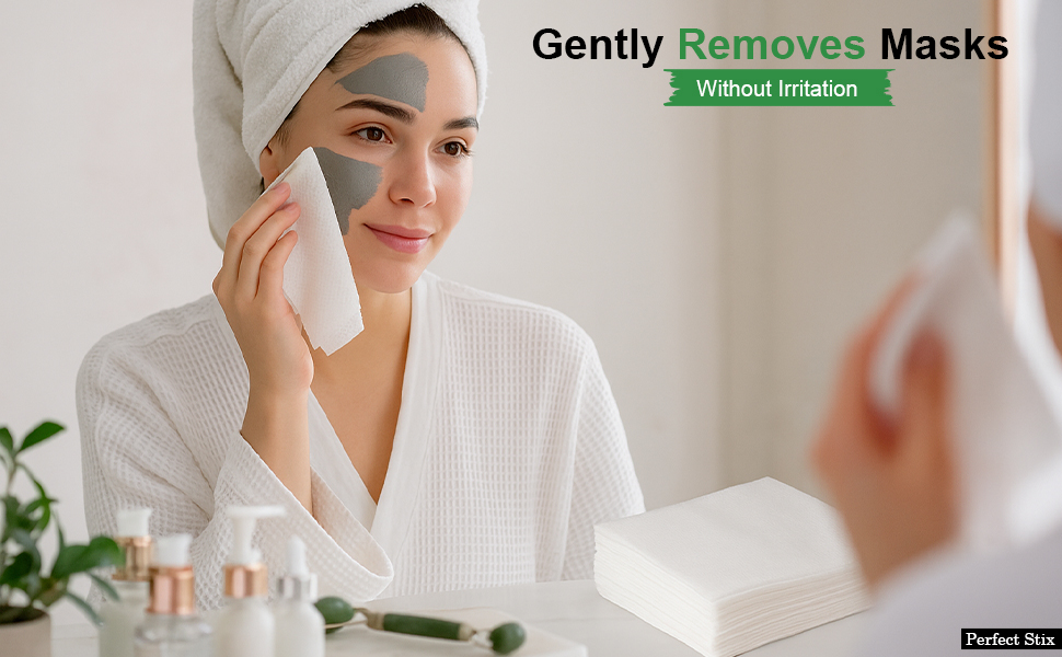 Soft facial wipes