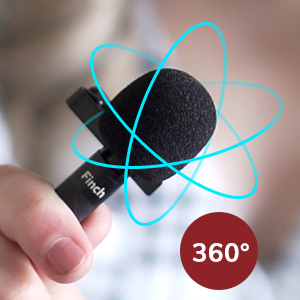 omnidirectional microphone for phone recording