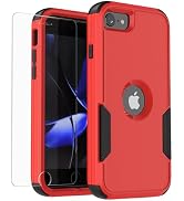droperprote for iPhone SE 2022/2020 Case with Screen Protector Heavy Duty 3 in 1 Full Body Rugged...