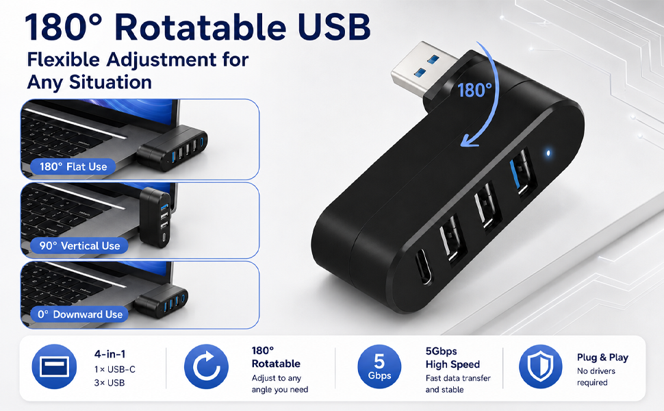 4-Port USB 3.0 Hub