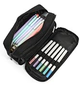 SUNEE Pencil Case, Large Capacity Pencil Pouch, Extra Big Pencil Bag with 6 Compartments, 900D Ox...