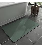 MontVoo -Bath Mat Rug-Rubber Non Slip Quick Dry Super Absorbent Thin Bathroom Rugs Fit Under Door...