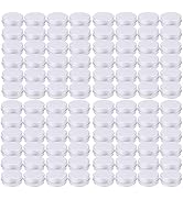 Tosnail 96 Pack of 0.5 OZ/15 ML Mini Round Tins with Screw Lids, Aluminum Empty Tin Containers, M...