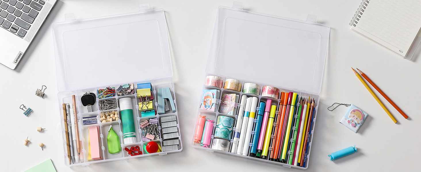 36 Grids Clear Plastic Organizer Box