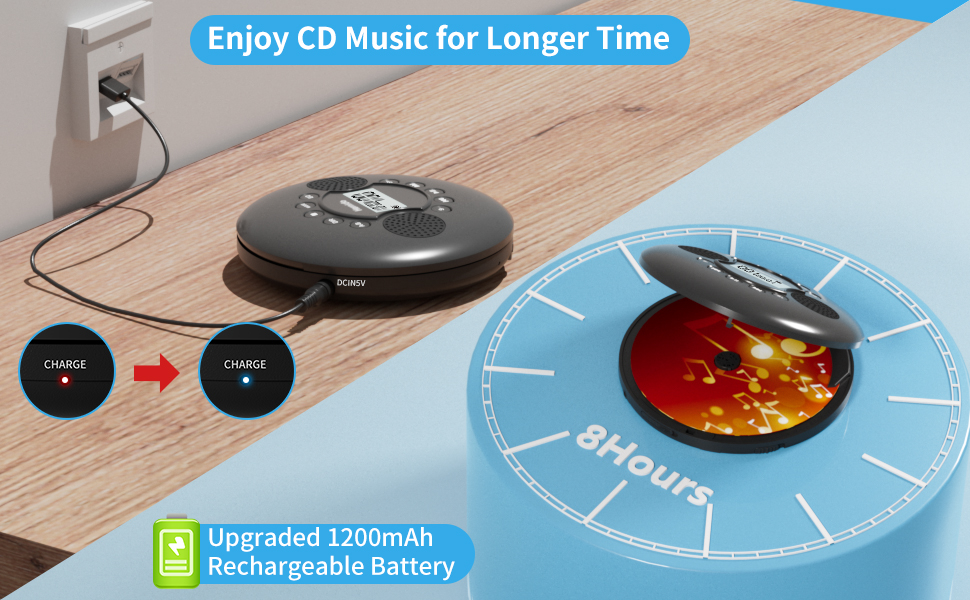rechargeable cd player