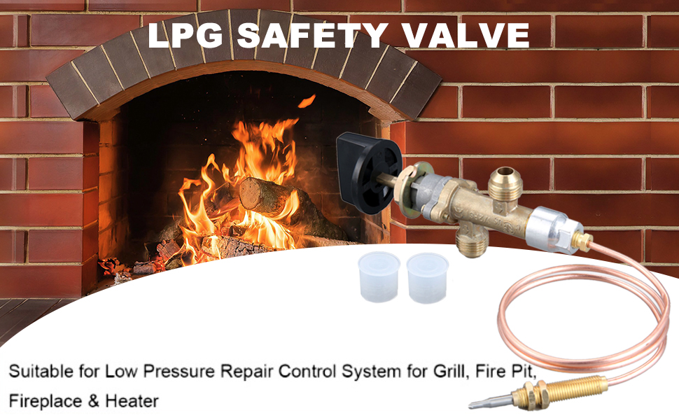 Low Pressure Propane Gas Fireplace Fire Pit Gas Control Cock Valve