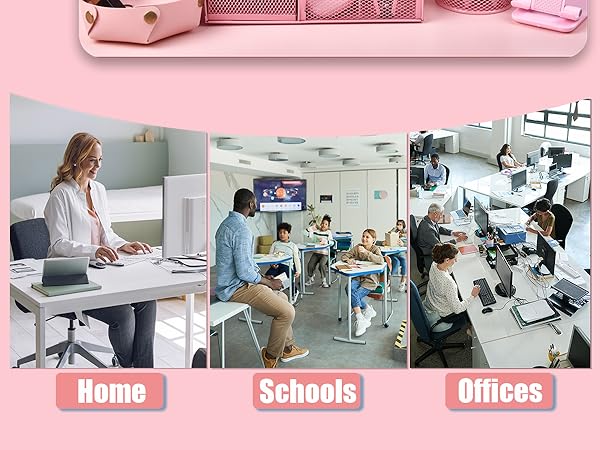 Pink Desk Organizers