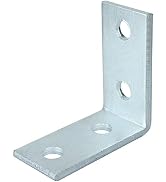 heneng 12 Pcs 4 Hole L Shaped Connector Bracket for 1-5/8