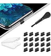 USB C Dust Plug, 20 Pcs Silicone USB C Port Cover Type C Dust Plug Cover for iPhone 15 16 Series ...
