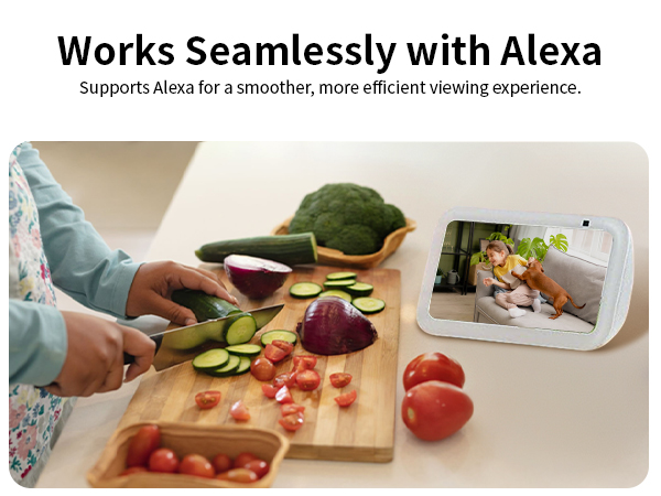 camera for kids room;monitor para bebe con cámara y audio;alexa camera indoor;