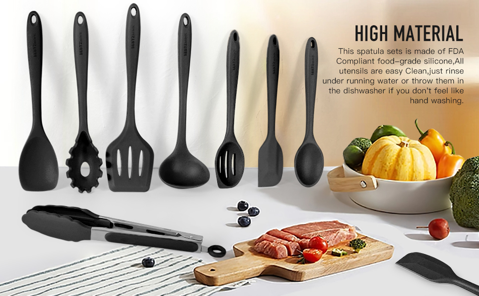 silicone kitchen utensils set