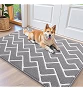 OLANLY Front Door Mat, Non-Slip Rubber Backing, Dirt Resistant and Absorbent, Washable, Easy to C...