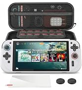 Switch 2 Carrying Case Bundle - 4-in-1 Accessories Kit with Hard Shell Travel Case, Grip Cover, 2...