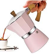Vaolvpant 6 Cup Aluminum Moka Pot Classic Stovetop Espresso Coffee Maker 300ml 10oz Coffeemaker P...