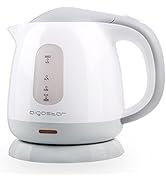 Aigostar Juliet - Mini Electric Tea Kettle, 1.0 L BPA-Free Portable Electric Water Kettle, 1100W,...