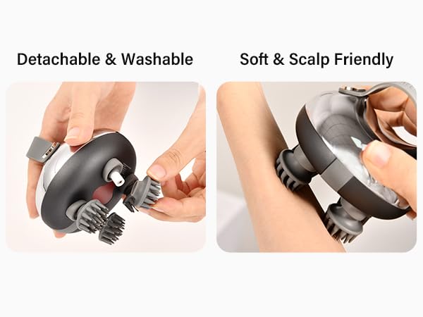 scalp massager detachable