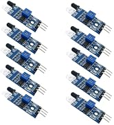 hiBCTR 10 Pieces IR Infrared Obstacle Avoidance Sensor Module for Arduino Smart Car Robot 3-Wire ...