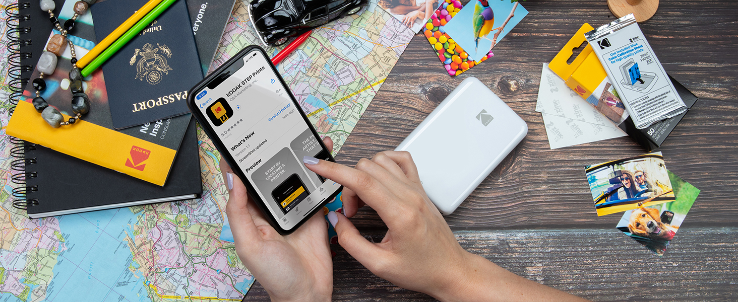 kodak step printer app zink 