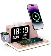 Acer 7-in-1 Wireless Charging Station with LED Clock - 30W Fast Wireless Charger for iPhone 16/15...