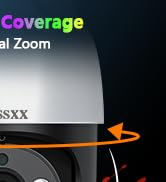 OOSSXX (Extend for POE NVR) PoE 4K PTZ Extend Camera 2-Way Audio 4K/8.0 Megapixel PTZ PoE Outdoor...