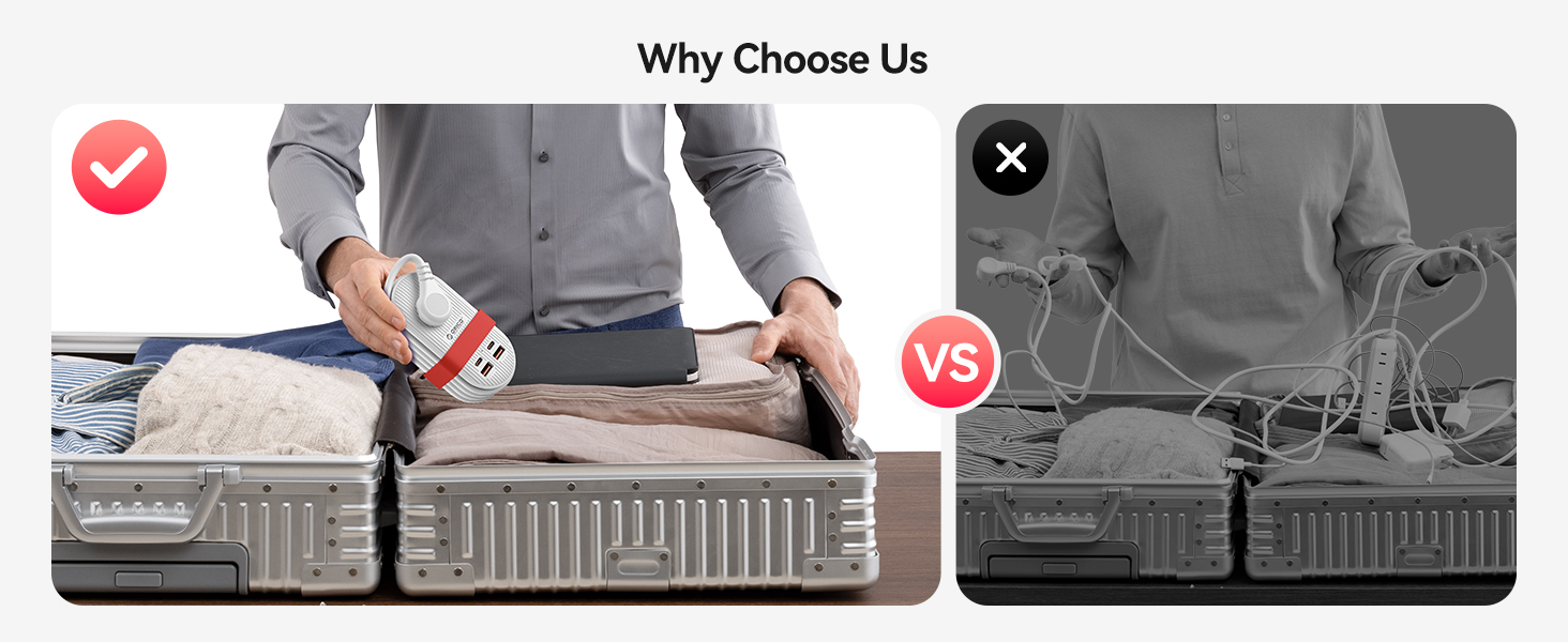 small power strip,extension cord with usb ports travel outlet travel power strip with usb c ports