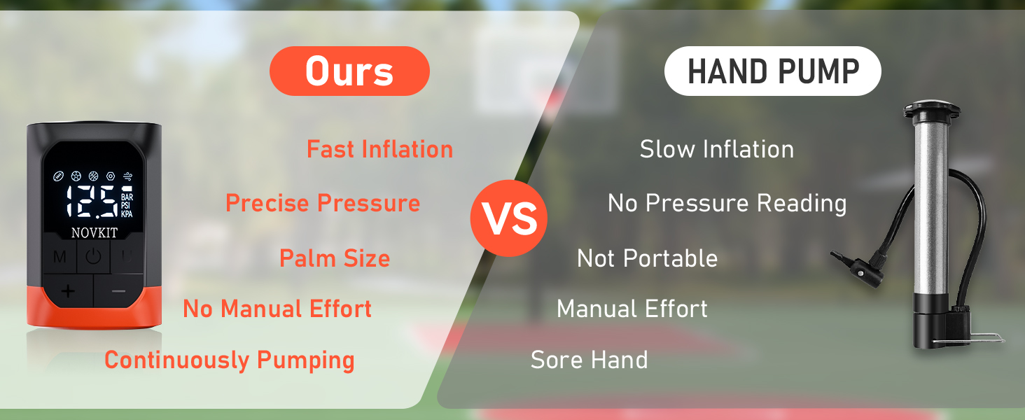compares to hand pump