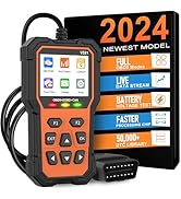 OBD2 Scanner Diagnostic Tool, Professional OBD2 Scanners Car Code Reader Check Engine Light with ...