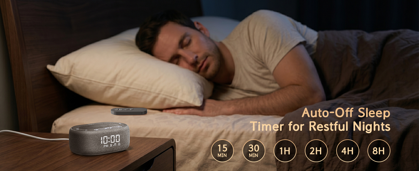 sound machine with clock
