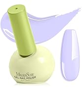 MelodySusie Highly Pigmented Gel Nail Polish, 0.56 Fl Oz Soak Off UV LED Purple Gel Polish, Plant...