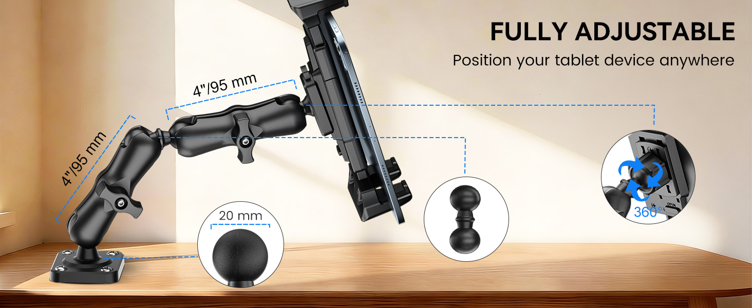 tablet holder for car dashboard