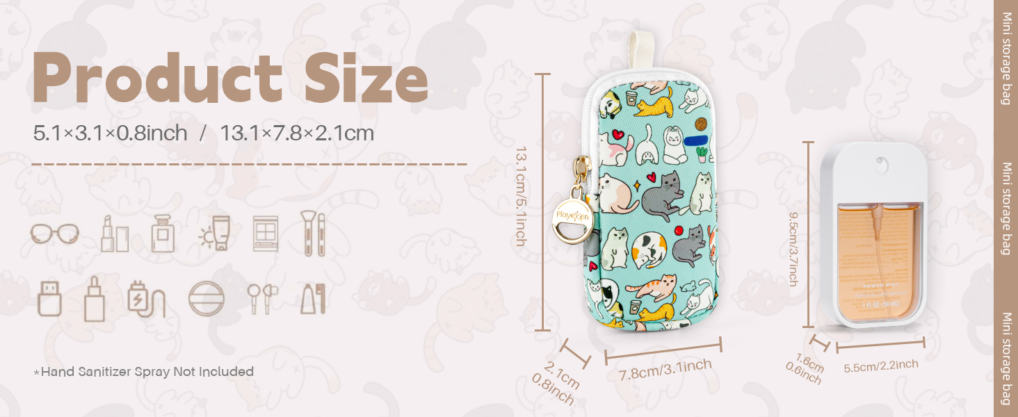 playexen hand sanitizer spray case