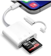 SD Card Reader for iPhone iPad,Micro SD Card Reader Memory Card Reader Plug and Play Trail Camera...
