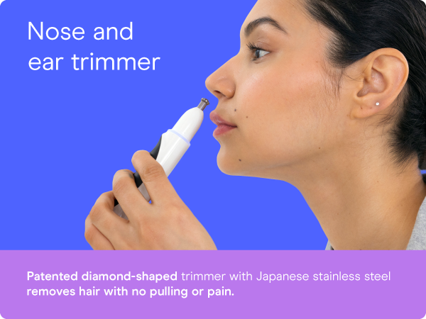 Conair girlbomb shaver trimmer nose facial hair women ladies ear rinseable portable light brow