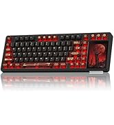 Aula L99 Wireless Mechanical Keyboard with Smart Touch Screen,Tri-Mode Hot Swappable Custom Gamin...