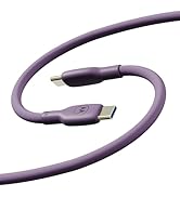 Motorola TurboPower Silicone 5A Purple USB-C to C Cable- 100W, 40k bends, Flexible for Type C, Mo...